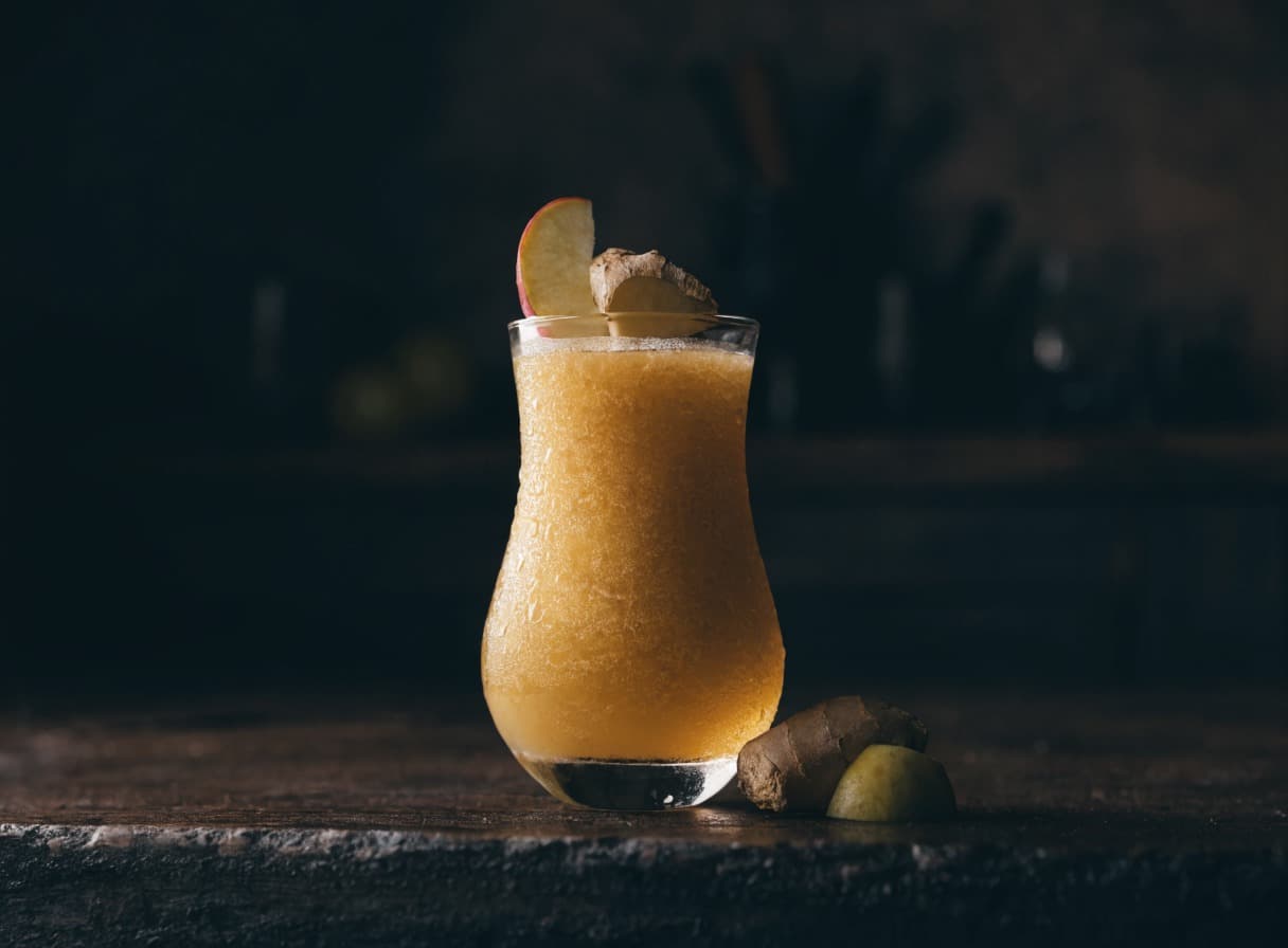 Apfel-Ingwer-Limo-Slush