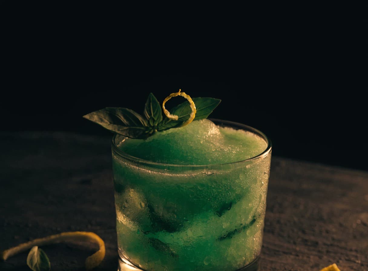 Frozen Gin Basil Smash