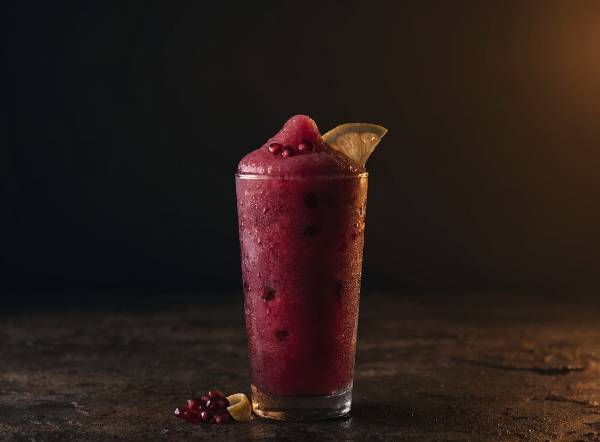 Granatapfel-Eistee Slush