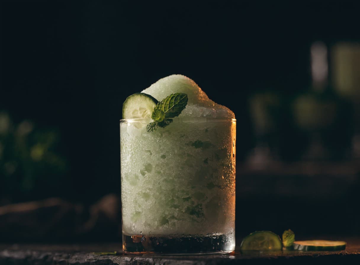 Gurke-Minze-Slush