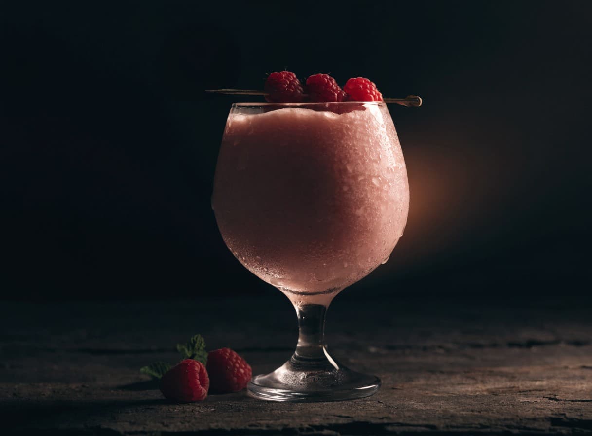 Himbeer-Vanille-Smoothie-Slush