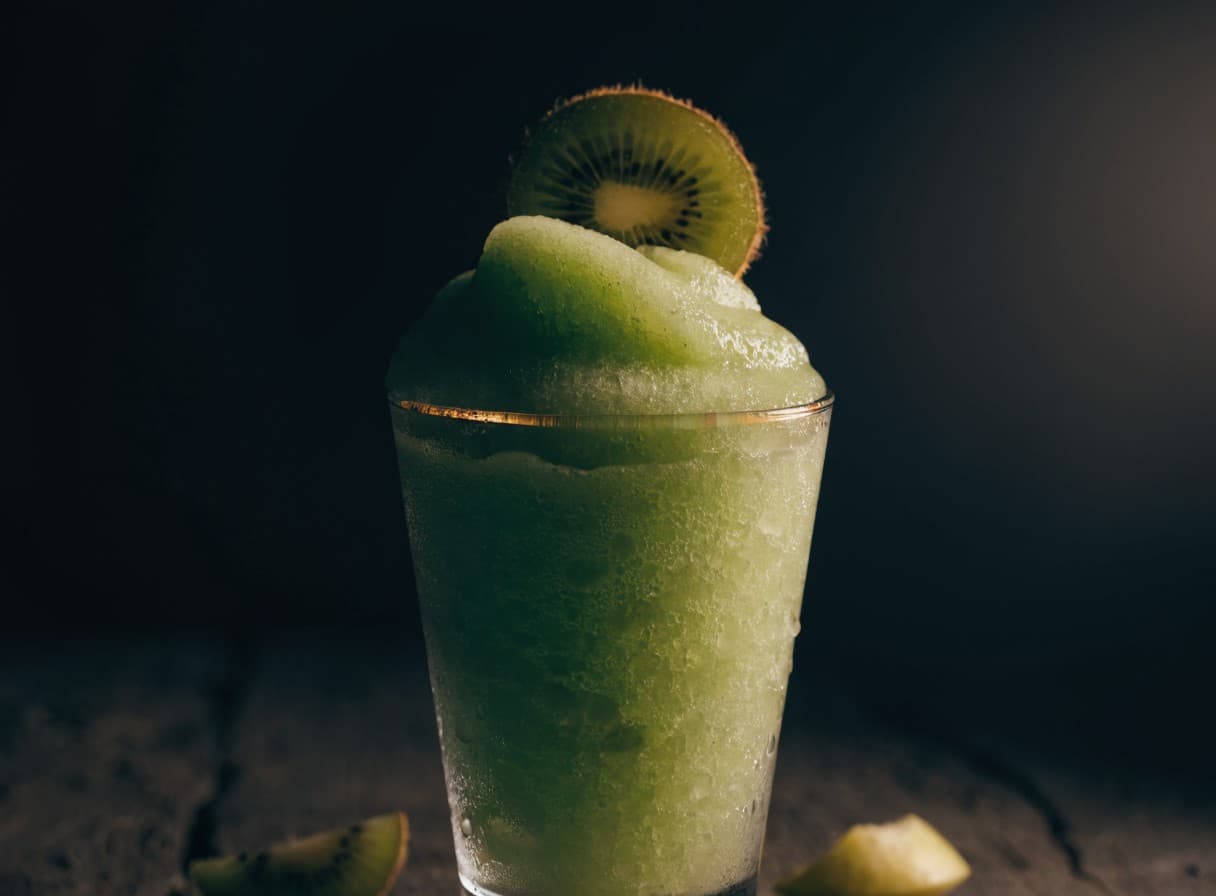 Kiwi-Apfel-Smoothie-Slush