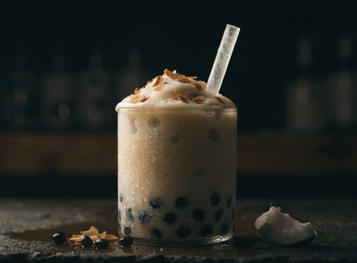 Kokos-Milchtee-Slush