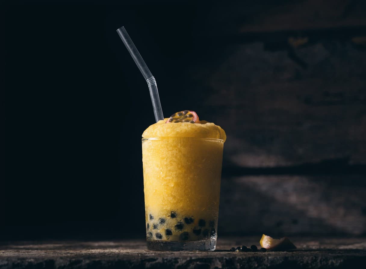 Passionsfrucht-Grüntee-Slush