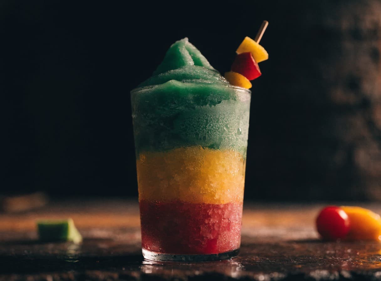 Regenbogen-Slush