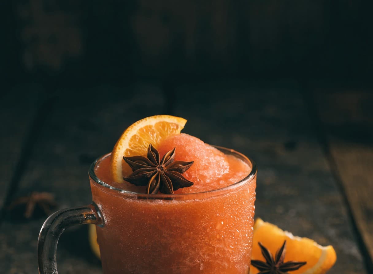 Zimt-Orangen-Punsch-Slush
